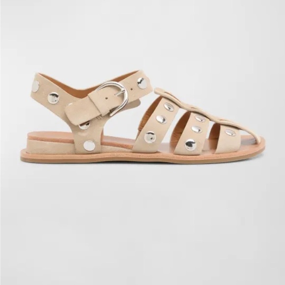 Rag & Bone Beau Fisherman Leather Sandals Sz 40| New no Box - Picture 2 of 13